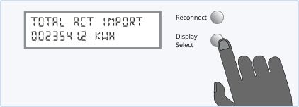 smart electricity meter reconnect button
