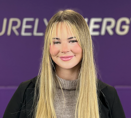Megan a member of the team at Purely Energy, 